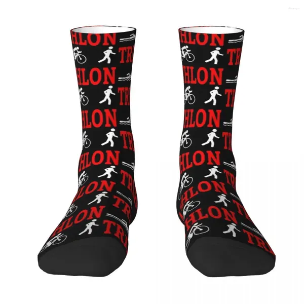 Chaussettes masculines triathlon vélo de natation Run 1 Unisexe hiver chaude chausse