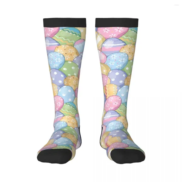 Calcetines de hombre unisex transpirable largo negocio Harajuku lindo huevos de Pascua Sox Sokken para deportes al aire libre