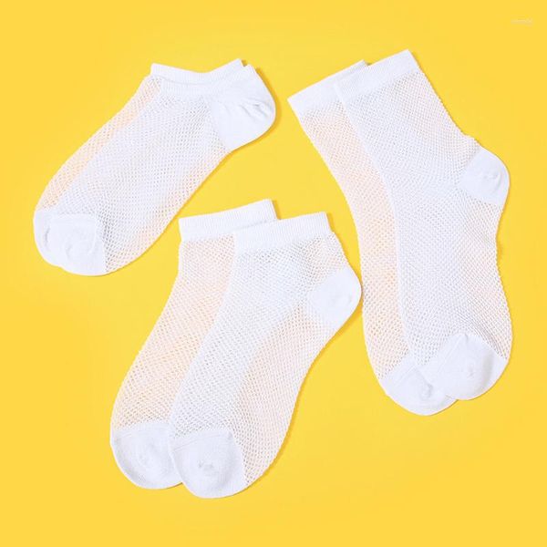 Chaussettes unisexes pour hommes et femmes, ensemble d'été 100 pur coton solide, Pack de maille, vente en gros, Calcetines Hombre, 5 paires, 1 Lot