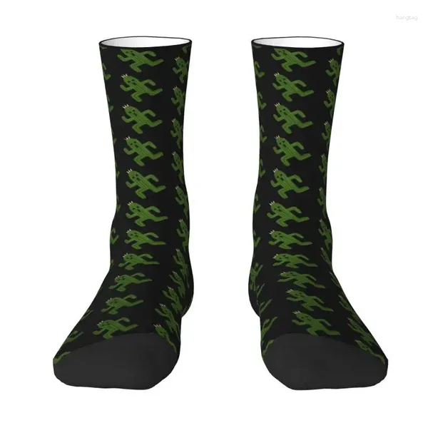 Videojuego de calcetines masculinos Final Fantasy Cactuar Men Mujeres Crew Unisex Cool 3d Printing Science Rol de juego