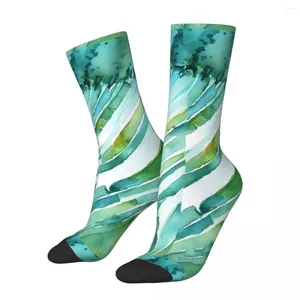 Herensokken Vintage Biologie Staven en Kegels Waterkleur Biotech DNA Genetica Unisex Nieuwigheid Patroon Gedrukt Crazy Crew Sock Gift