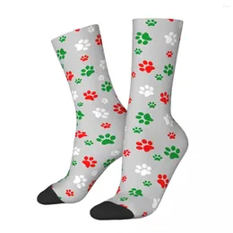 Herensokken Vintage Merry Christmas Dog Unisex Street Style Naadloos bedrukt Happy Crew Sock Gift