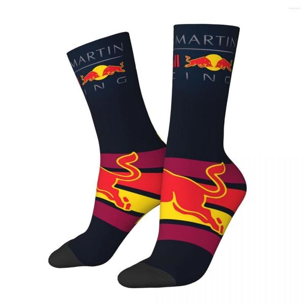 Chaussettes pour hommes Vintage Red-Double-Bulls unisexe motif Hip Hop imprimé Crazy Crew chaussette cadeau