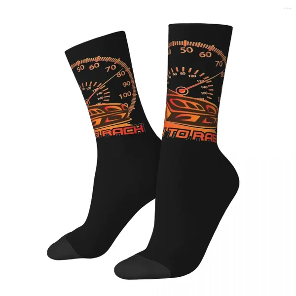 Chaussettes pour hommes Vintage Speed Ready Race Enduro Cross Motocross unisexe nouveauté motif imprimé drôle équipage chaussette cadeau