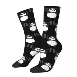 Postelification des chaussettes masculines - Panda Bear soulève des poids harajuku bassins de haute qualité toute la saison pour les cadeaux de l'homme