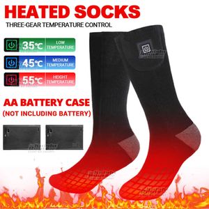 Chaussettes pour hommes Hiver Auto-chauffant Magnétique Chauffant USB Chauffage Chaud Thermique En Plein Air Coton Sport Ski Pour Unisexe Cyclisme Y2209