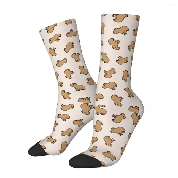 Chaussettes pour hommes hiver chaud décontracté femmes hommes capybara absorbant la sueur football