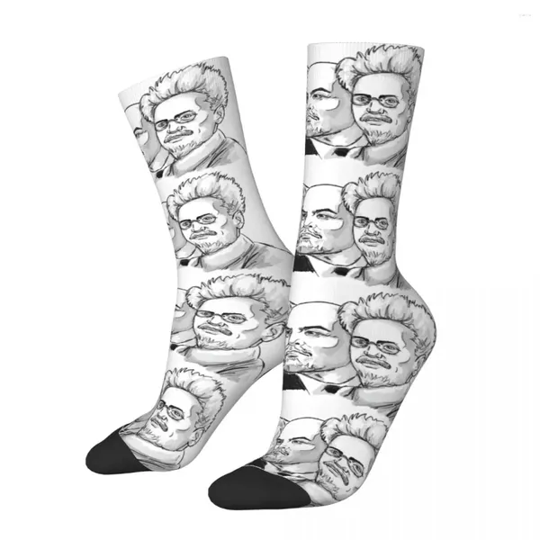 Calcetines para hombre Invierno Cálido Diseño loco Mujeres Hombres Marx Engels Lenin Trotsky URSS Socialista Deportes antideslizantes