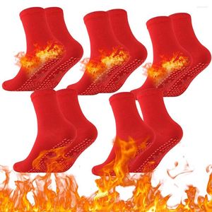 Homme Chaussettes Femme Homme Polyester Sports de plein air Quotidien Indéchirable Doux Randonnée Ski Hiver Chaud Auto-échauffant Points denses