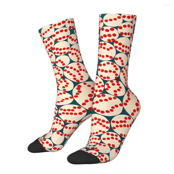 Calcetines para hombres Yayoi Kusama Artista japonés Forro blanco Hombres Mujeres Novedad al aire libre Primavera Verano Otoño Invierno Medias Regalo