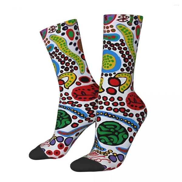 Chaussettes masculines yayoi kusama artiste japonais vie infiltrée de personnes affiche hommes femmes nouveauté de vent