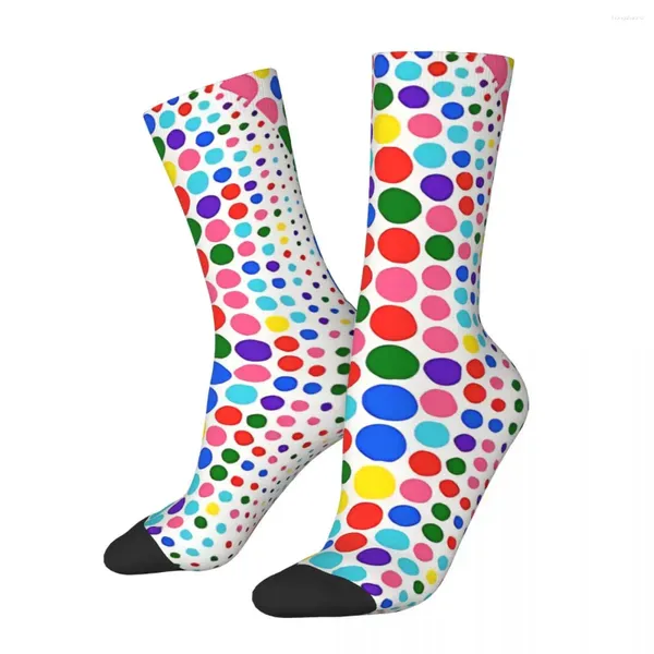 Chaussettes pour hommes Yayoi Kusama Artiste japonais Rainbow Fruits Hommes Femmes Coupe-vent Nouveauté Printemps Été Automne Hiver Bas Cadeau