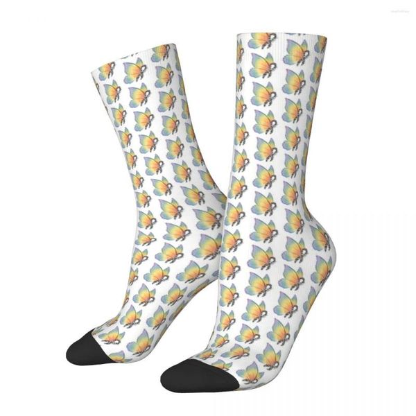 Chaussettes homme ruban zèbre papillon (fierté) Harajuku bas souples toutes saisons accessoires pour homme femme cadeau d'anniversaire