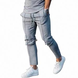 Heren Solid Fit Car Fold Casual Broek Elgant Recht Pak Werkbroek Heren Rechte Broek R9yG #