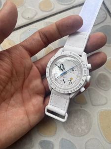 Watch de la planète sportive pour hommes Bio Ceramic Moon Watch Full Fonction World Time Limited Edition Neptune Watch