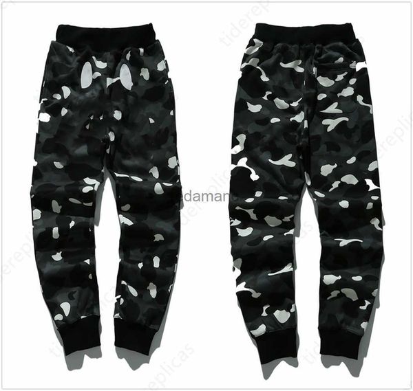 Designer de cargo de sport pour hommes Shark Colorblock Pantalon de survêtement Pantalon de survêtement Couleur Poche Camo Étoile lumineuse A1 240308