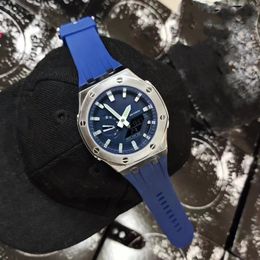 Montre de sport numérique à quartz 2100 pour hommes, heure mondiale, étanche, LED, grand cadran, série Oak