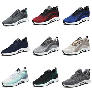 Chaussures de sport GAI pour hommes, baskets respirantes à plateforme, noir, blanc, Beige, gris, bleu, baskets de marche respirantes, Six