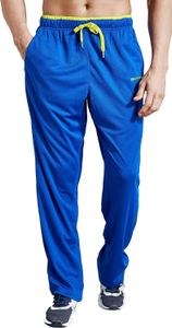 Les pantalons de sport masculins avec des pantalons de sport à fond ouvert de poche à fermeture éclair conviennent au jogging, à l'exercice, à la gym, à la course, à l'entraînement