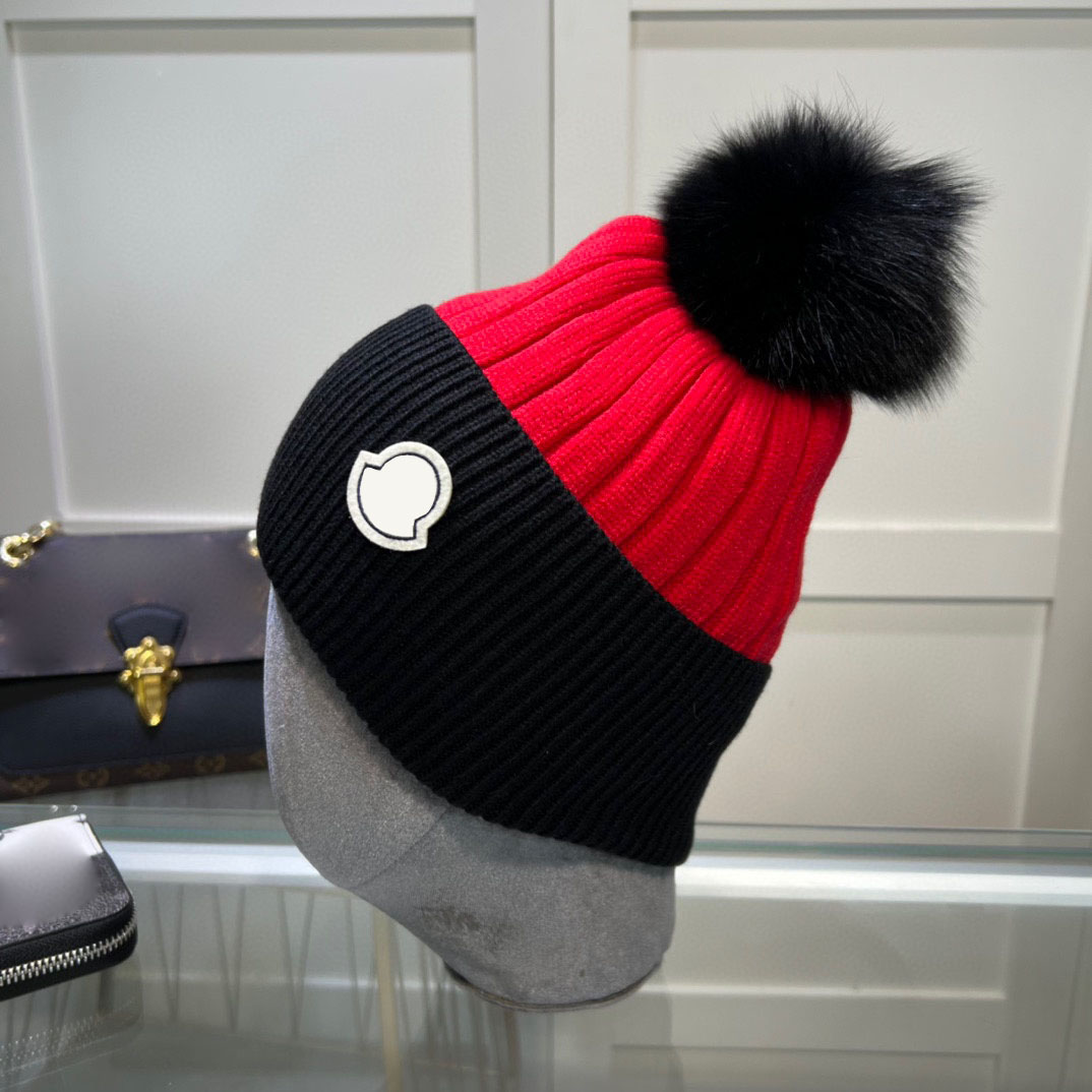 Herrsportstilbrev broderi designer beanie hatt kvinnor cap godis färg höst och vinter varm semester resor motorhuv