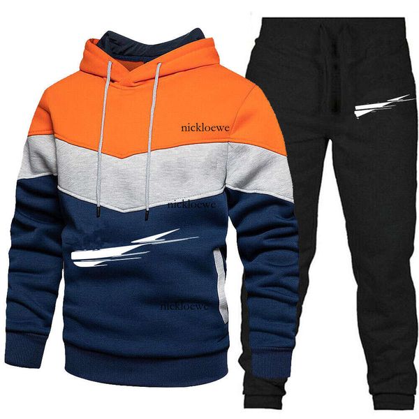 Diseñador de ropa deportiva masculina Traje de sudadera con capucha para hombres Traje informal 2024 Pantalones de sudadera con capucha de primavera y otoño transfronteriza Set Z6