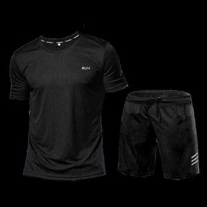 Vêtements de sport pour hommes Survêtement Gym Vêtements de compression Fitness Running Set Vêtements de sport T-shirts Ropa Deportiva Hombre Camisetas Y1221
