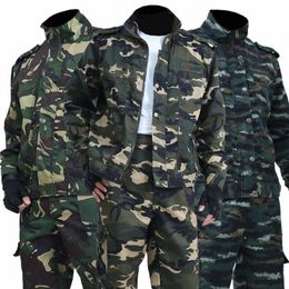 Heren Lente En Herfst Camoue Uniformen Lassers Slijtvaste Overalls Arbeidsverzekering Outdoor Tooling Suits B9Z4#