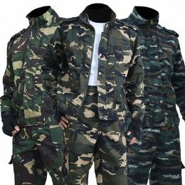 Mannen Lente En Herfst Camoue Uniformen Lassers Slijtvaste Overalls Arbeidsverzekering Outdoor Gereedschapspakken b5Y1#