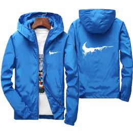 Abrigo de primavera y otoño para hombre, abrigo fino para montañismo, chaqueta deportiva al aire libre a prueba de viento de secado rápido