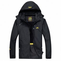 Printemps automne extérieur veste hommes léger coupe-vent imperméable travail à capuche sport manteau de pluie vestes militaires vêtements d'extérieur a72m #