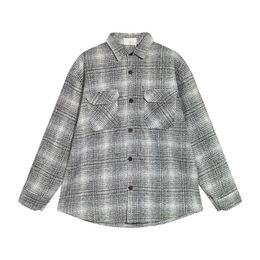 Heren lente/zomer/herfst/winter lange mouw gestreept zakelijk casual overhemd met slim fit overhemd voor heren, maat M-3XL #045