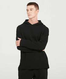 Herensteek Sport Hoodie Sweater Yoga Outfits Effen Kleur Losse Trend Running Fitness Top Workout Casual Mode Hooded Jas