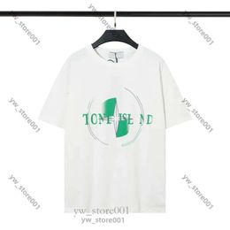 Camiseta de piedra para hombres diseñador de compañías TEES de alta calidad Summer Menswear Button Loose Buted Insignia Fashion 100% Algody Polo Stone Shirt Massimo 33E4