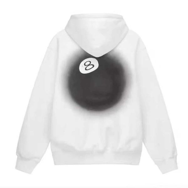 Sweats à capuche Stusy pour hommes Noir 8 Ball Halo Imprimé Fade Stussness Sweats à capuche Hommes / Femmes Sweat à capuche Pull 8Ball Hoodie 2275