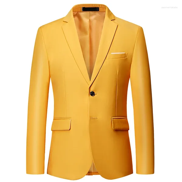 Costumes pour hommes 11 couleurs grande taille S-6XL Boutique mode mince couleur unie décontracté affaires hommes blazer costume veste manteau marié robe de mariée