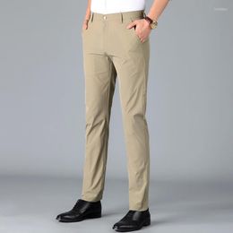 Costumes pour hommes 2022 hommes printemps été costume d'affaires décontracté pantalon mâle taille haute droite coupe ajustée formelle A260