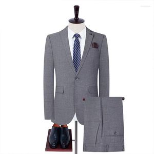 Costumes pour hommes 2023 Boutique S-5XL (pantalon de costume) Mode Business Casual Gentleman Variété élégante de robe formelle coréenne deux pièces