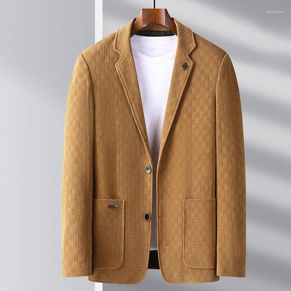 Trajes para hombres 2023 moda de negocios transpirable Caballero versión coreana de la tendencia de lujo británica chaqueta Casual de alojamiento de viento