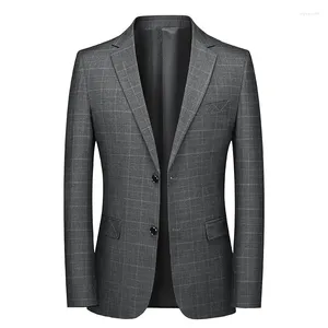 Costumes pour hommes, tendance, pour hommes d'affaires, beau, décontracté, de haute qualité, veste de costume, robe anglaise, Blazer, 2023