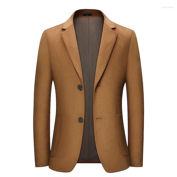 Costumes pour hommes, haute qualité, mode simple ouest en laine, beau manteau, Version coréenne, costume Slim, petit haut à porter, 2023