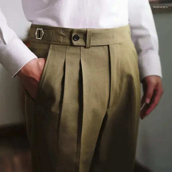 Männer Anzüge 2023 Männer Frühling Herbst Solide Business Casual Anzug Hosen Formale Tragen Büro Hosen Männlichen Lange Gerade I288