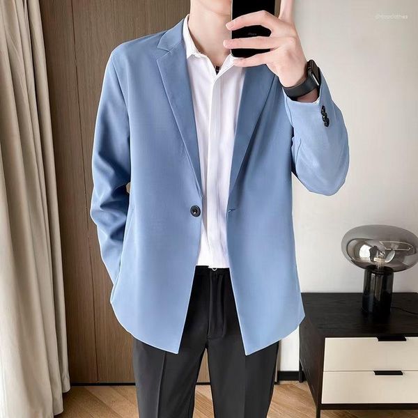 Costumes pour hommes 2023mens Blazer mode affaires décontracté haut de gamme Version coréenne de tendance vêtements beau Mujer