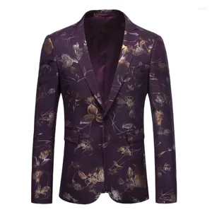 Herenkostuums 2023Jasje Britse Stijl Mode Boutique Kleur Stof Grote Maat S-6XL Enkele Knop Banket Fancy Blazer