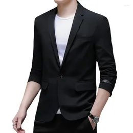 Suits para hombres 2024 Moda de negocios Fit Slim Yuppie Blazer Handsome Juvenil Británico Casual pequeño Versión coreana de la tendencia