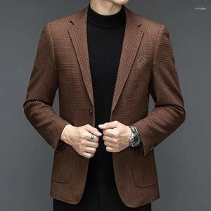Herenpakken 2024 Zakelijke Italiaanse in casual Koreaanse versie van mode Meerdere stijlen Optionele gastheer Slim Blazer