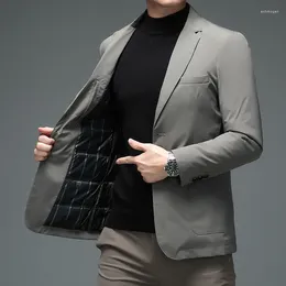 Suisses masculines 2024 - Fashion Business Gentleman Style britannique mince canard Down Cold Cold Casual Casual Slim Version coréenne Blazer Blazer