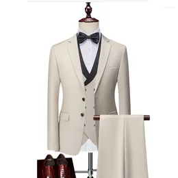 Trajes para hombres 2024 Fashion Casual Men Boutique de chaleco doble con trajes de chaleco de pecho