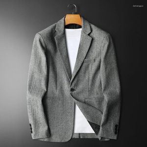 Herenkostuums 2024 Hoogwaardige mode met knappe trend Zakelijk Vrije tijd Boutique Lente Slim-fit jasje Wol M-4XL