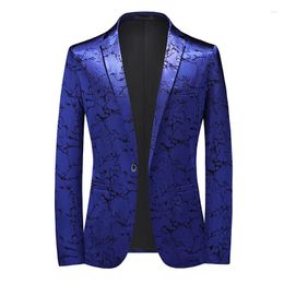 Trajes para hombres 2024 Primavera Otoño Blazer Hombres Moda Casual Traje Abrigo Vestido de novia Chaqueta Ajuste Ropa formal