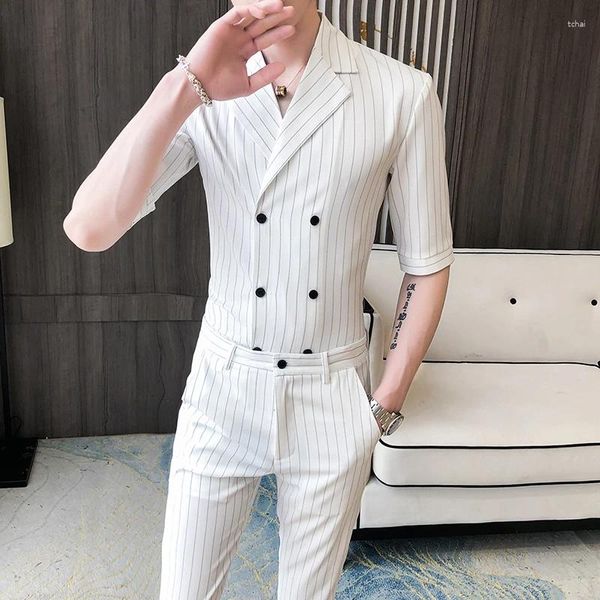 Suits para hombres 2024 Spring Summer Elegant Suit Chaqueta Conjunto a juego para femeninos Corea Blazers Blazers Pantalones 2 piezas Femeninas Profesional